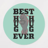 Manatee - Beste knuffel ooit - Knuffel - ASL Desig Labels (Design 2)