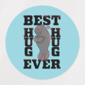 Manatee - Beste knuffel ooit - Knuffel - ASL Desig Labels (Design 1)