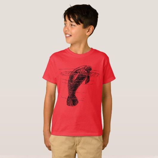 Manatee boys T-Shirt (Voorkant volledig)