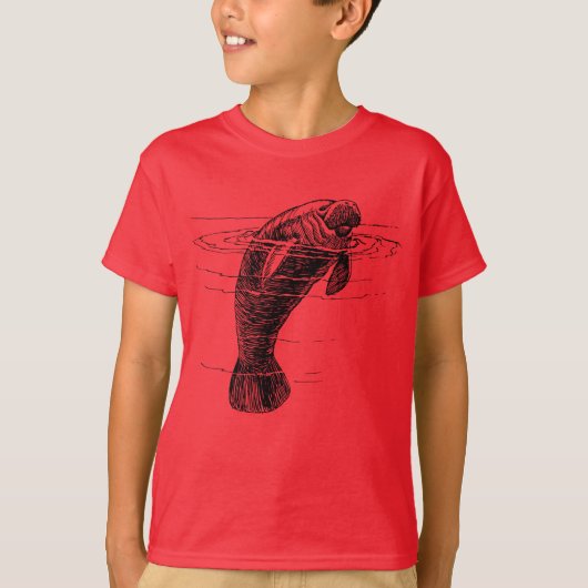 Manatee boys T-Shirt (Voorkant)