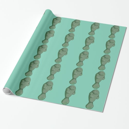 Manatee Cadeaupapier (Uitgerold)