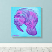 Manatee Canvas Afdruk (Insitu (Houten vloer))