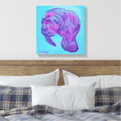Manatee Canvas Afdruk (Insitu (Slaapkamer))