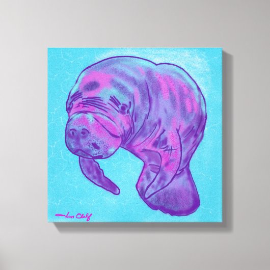 Manatee Canvas Afdruk (Voorkant)