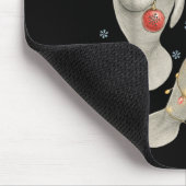 Manatee Christmas Manatee Santa Reindeer Lights Wo Muismat (Hoek)