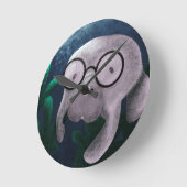 Manatee Clock Ronde Klok (Hoek)