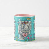 MANATEE CUPID, BUBBLES & HEARTS COLORFUL VALENTIJN MOK (Midden)