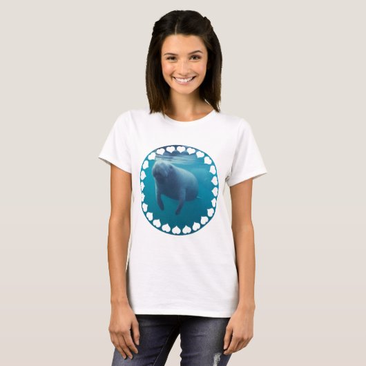 Manatee Dames uitgerust met T-Shirt (Voorkant volledig)