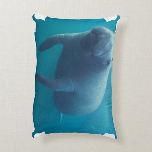 Manatee Decoratief Kussen (Achterkant (Verticaal))