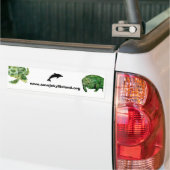 Manatee, dolfijn, zee schildpad bumpersticker (Op Truck)