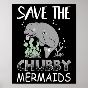 Manatee Earth Day T-Shirt Red de Chub Poster