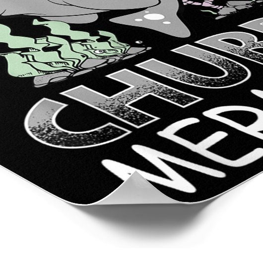 Manatee Earth Day T Shirt Red de mollige zeemeermi Poster (Hoek)