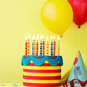 Manatee en ballonnen aangepaste verjaardagsfeestje feesthoedjes