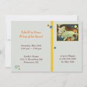 Manatee Family Kids Birthday Party Kaart (Achterkant)