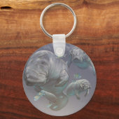 Manatee Family Sleutelhanger (Voorkant)