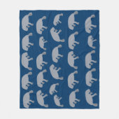 Manatee Fleece Blanket (Voorkant)