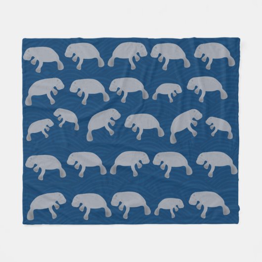 Manatee Fleece Blanket (Voorkant (Horizontaal))