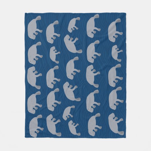 Manatee Fleece Blanket Deken (Voorkant)
