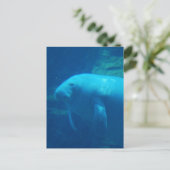 Manatee Floating Briefkaart (Staand voorkant)