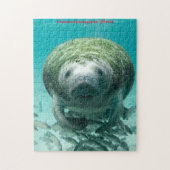 Manatee Florida. kerstcadeautjes Legpuzzel (Verticaal)