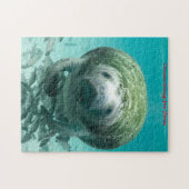 Manatee Florida. Kerstgroeten Legpuzzel (Horizontaal)