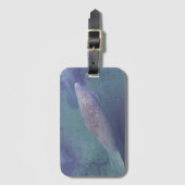 Manatee Florida Swimming Photo Cute Bagagelabel (Voorkant (verticaal))