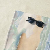 Manatee Genderneutraal Gepersonaliseerd Strandlaken (In situ)