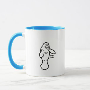 Manatee gratis knuffels Mok