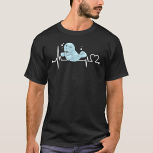 Manatee hartslag grappige liefde dier cadeau voor t-shirt