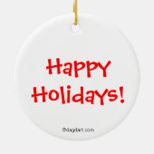Manatee Holiday Ornament (Achterkant)