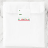 Manatee Holiday Vierkante Sticker (Tas)