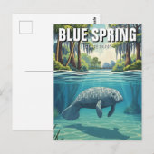Manatee in Blue Spring State Park Briefkaart (Voorkant / Achterkant)