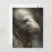 Manatee in gewaden briefkaart (Voorkant / Achterkant)
