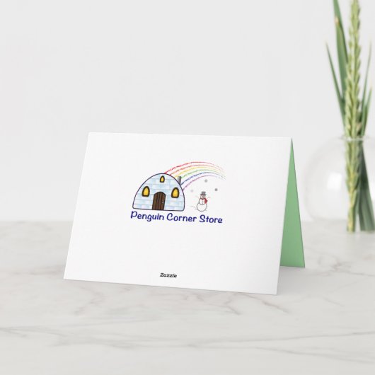 Manatee in Santa Hat en Sjaal Seizoen Groeten Feestdagen Kaart (Achterkant)