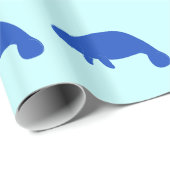 Manatee in Silhouette Cadeaupapier (Rol Hoek)