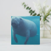 Manatee Invitation Kaart (Staand voorkant)