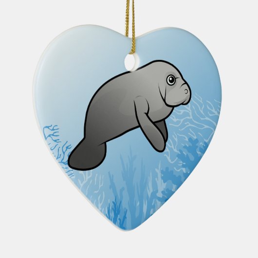 Manatee Keramisch Ornament (Rechts)