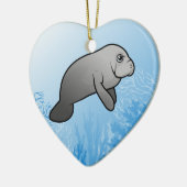 Manatee Keramisch Ornament (Links)