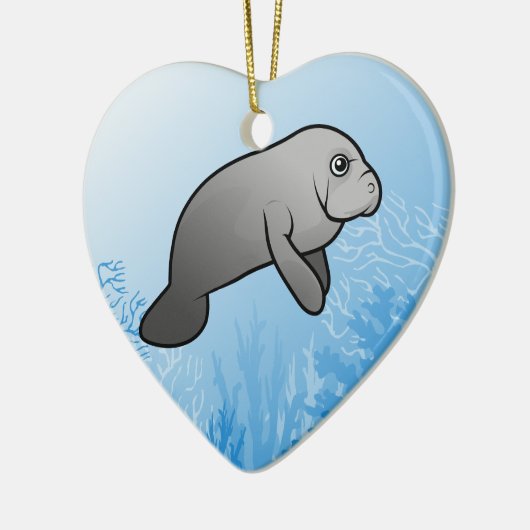 Manatee Keramisch Ornament (Links)