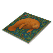 Manatee - Keramische Tegel Tegeltje (Zijkant)