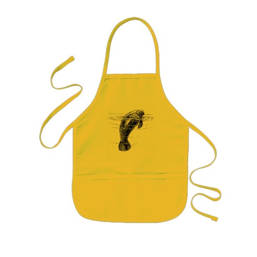Manatee kinder apron kinder schort (Voorkant)