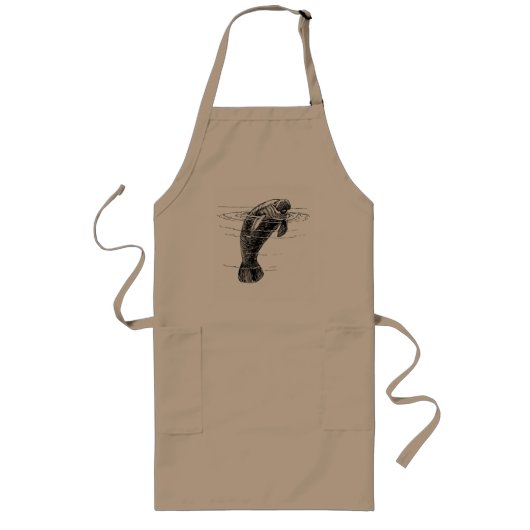 Manatee long apron lang schort (Voorkant)