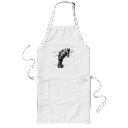 Manatee long apron lang schort (Voorkant)