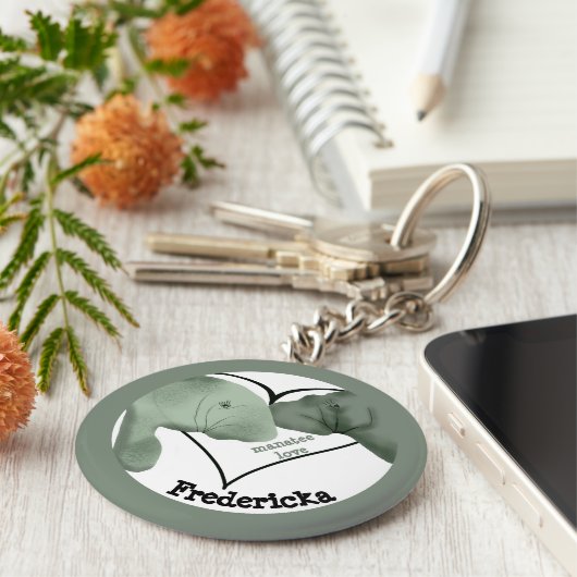 Manatee Love Sleutelhanger (Zijkant)