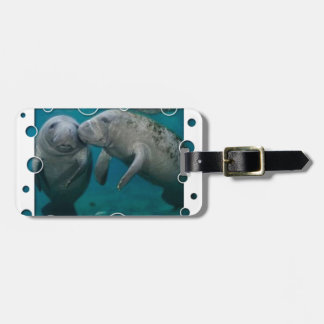 Manatee Love Valentijnsdag Bagagelabel