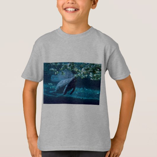 Manatee, Lowry Park Zoo, Tampa Bay, Florida, VS T-shirt (Voorkant)