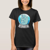 Manatee Mam en Baby Spelen Schattige Sneeuw Wereld T-shirt (Voorkant)