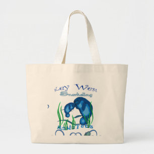 Manatee mam en baby tas