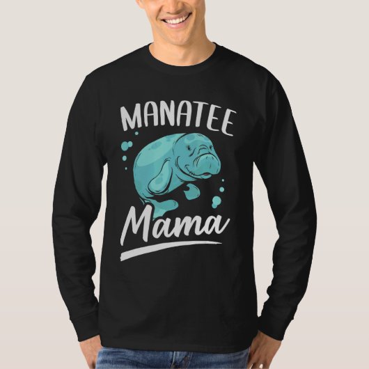 Manatee Mama Marine Dier Zee Koe T-shirt (Voorkant)