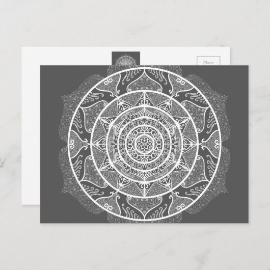 Manatee Mandala Briefkaart (Voorkant / Achterkant)
